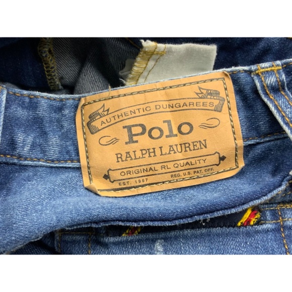 EUC RALPH LAUREN ASTOR PATCHWORK JEANS , SIZE GIRL 8 - Picture 5 of 8